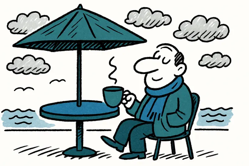 Palma am 5. Oktober: Grau, mild und perfekt für einen langen Kaffee