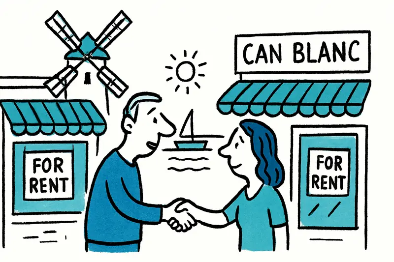 Empty café terraces on the Paseo Marítimo near Varadero and Can Blanc awaiting new operators