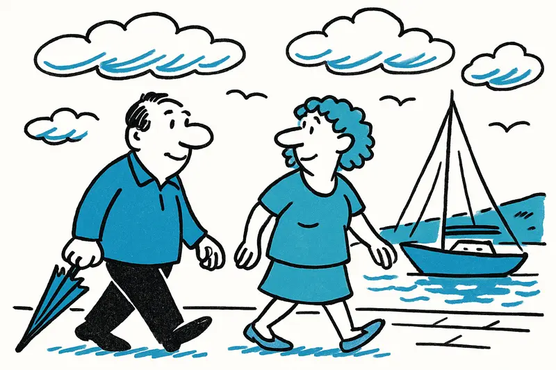 Milder Septembertag in Port d'Andratx: Wolken, leichte Brise und kaum Regen