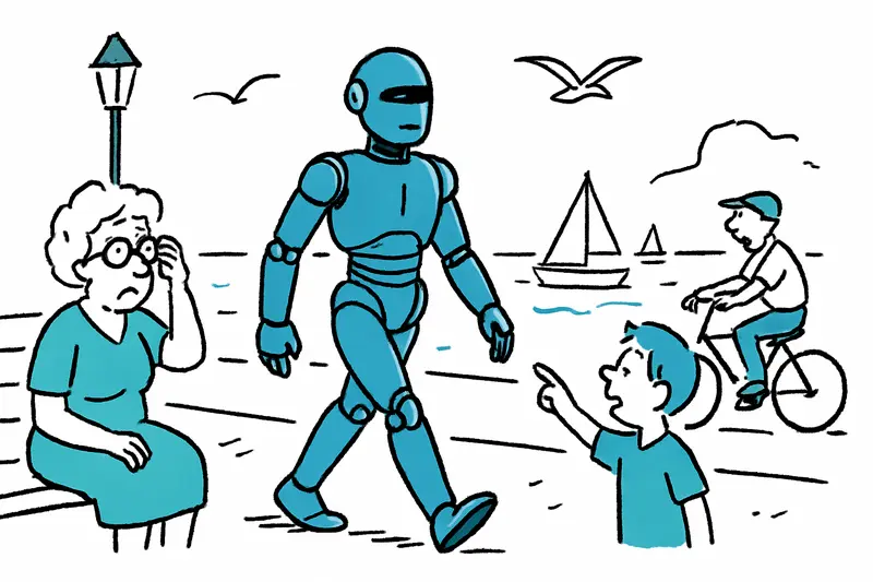 Reality Check in Port de Soller: What Does a Humanoid Robot's Stroll Really Mean?