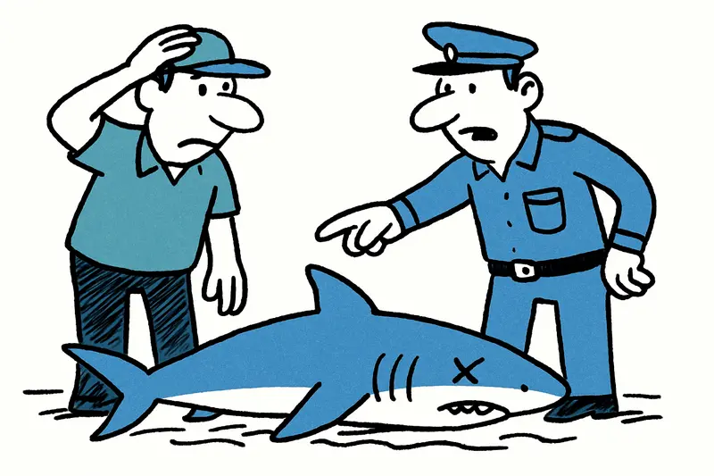 Dos grandes tiburones muertos encontrados frente a Calanova