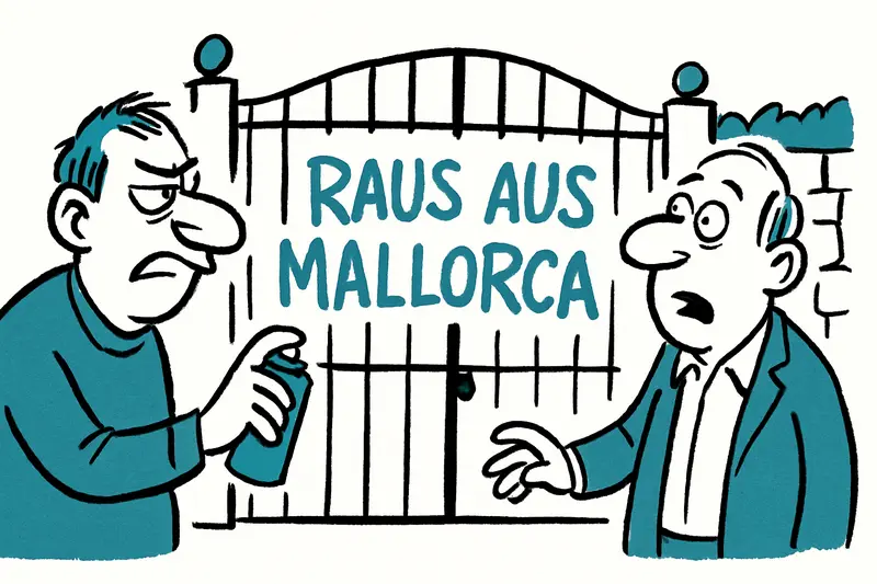 Schmierereien in Santanyí: „Raus aus Mallorca“ – was nun?