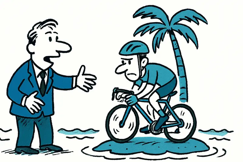 Peloton of cyclists riding along a sunlit Mallorca coastal road during a race.