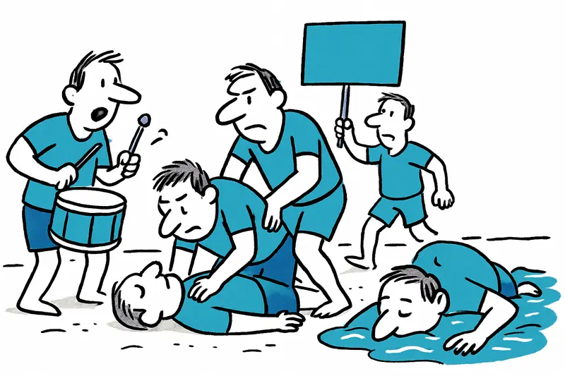 Rettungsschwimmer in Palma inszenieren dramatischen Protest am Can Pere Antoni