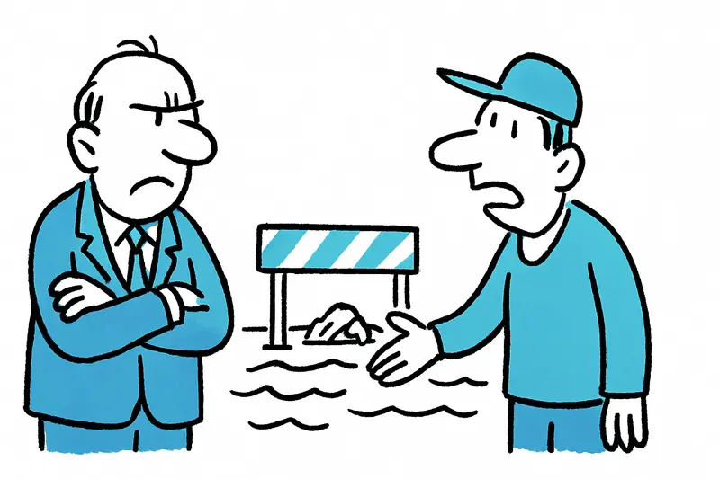 Blick auf Sant Llorenç und den Sturzbach vor Beginn der Hochwasserschutz-Bauarbeiten.