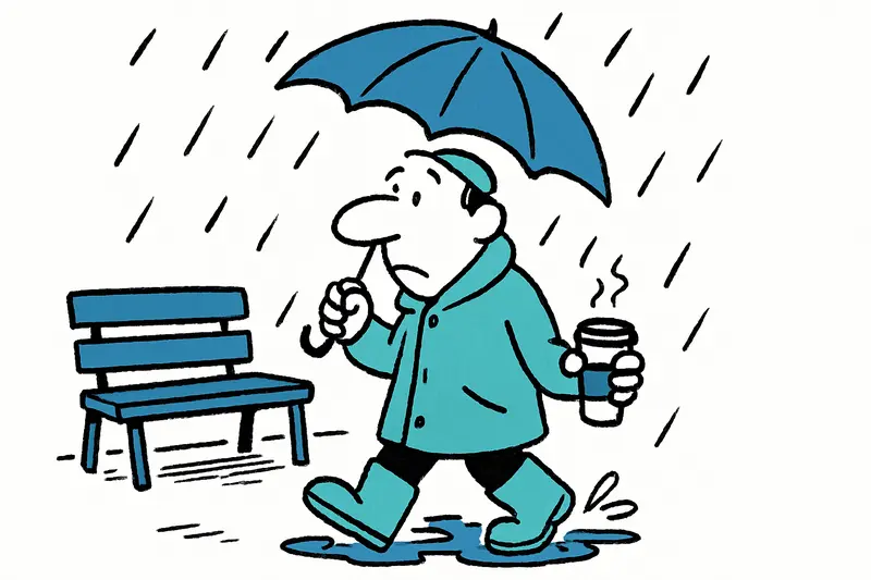 Santa Ponsa: Mäßiger Regen und milde Herbsttemperaturen am 10. Oktober