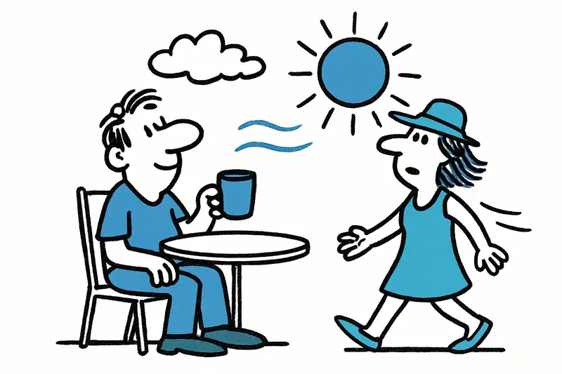 Sóller: Gemäßigter Hochsommertag am 18. August – Sonne, leichter Wind und trockene Luft