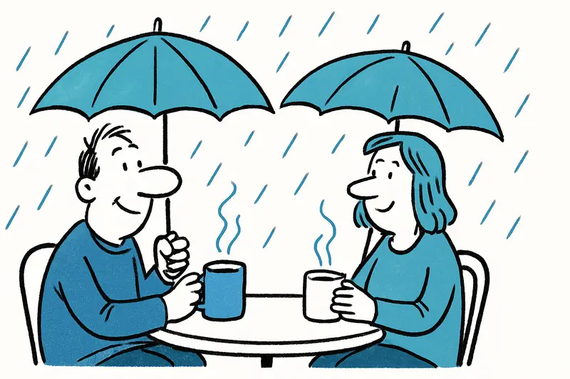 Sóller heute: Leichter Regen, frische Brise und gemütliche Stimmung
