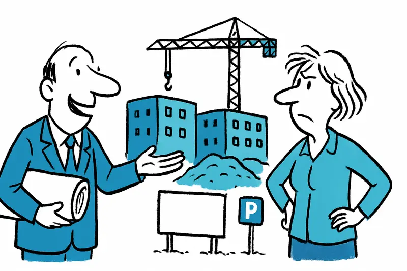 Plaça de les Teixidores in Sóller showing the current parking area that is planned to be replaced by social housing