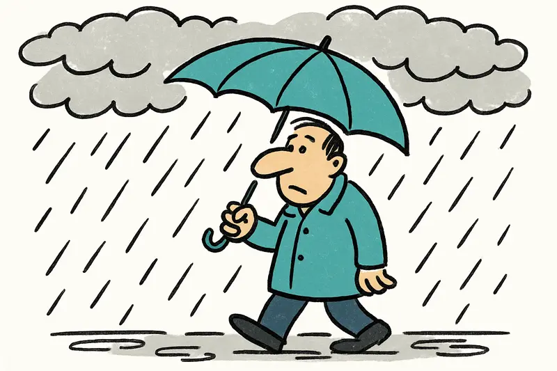 Sóller am 22. September 2025: Wolken, Nieselregen und milde Temperaturen