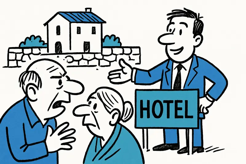 Aerial view of the Son Fiol estate's old farmhouse and surrounding fields in Consell, Mallorca.