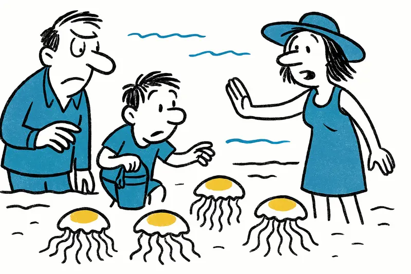 Plötzlich viele „Spiegelei“-Quallen vor Santa Ponça: Was Strandbesucher wissen sollten