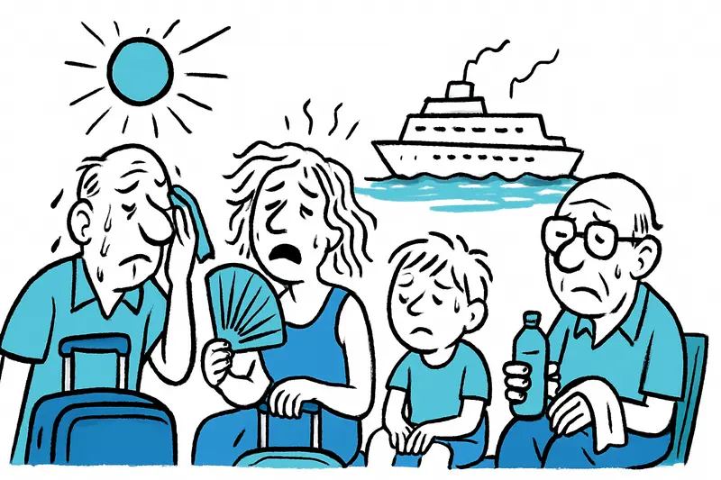 Caos a bordo: corte de electricidad retrasa el ferry – pasajeros a Mallorca sufren 37 °C