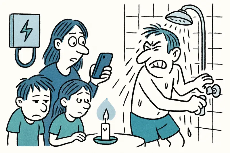 Duchas heladas en El Terreno: Cómo una familia en Mallorca queda atrapada entre conexiones eléctricas ilegales y la burocracia