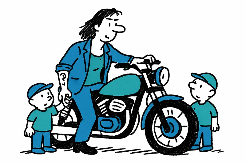Mit Tattoos, Harley und Kind: Wie Yvonne sich auf Mallorca ihr Leben baute