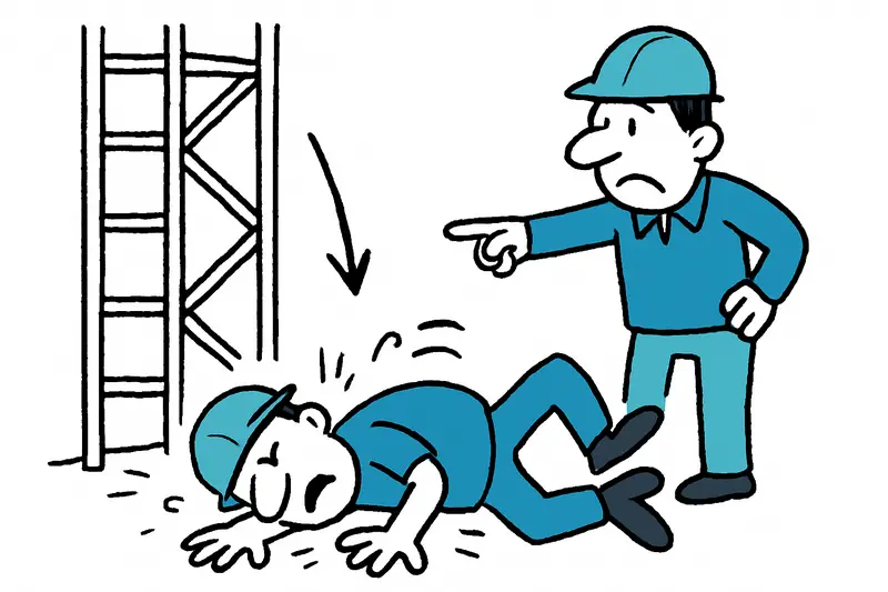 Lugar del accidente en Santa Eulària tras la caída mortal de un trabajador de poda