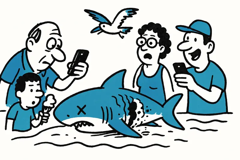 Toter Hai an Playa Can Pere Antoni gefunden – Bissspuren wecken Fragen