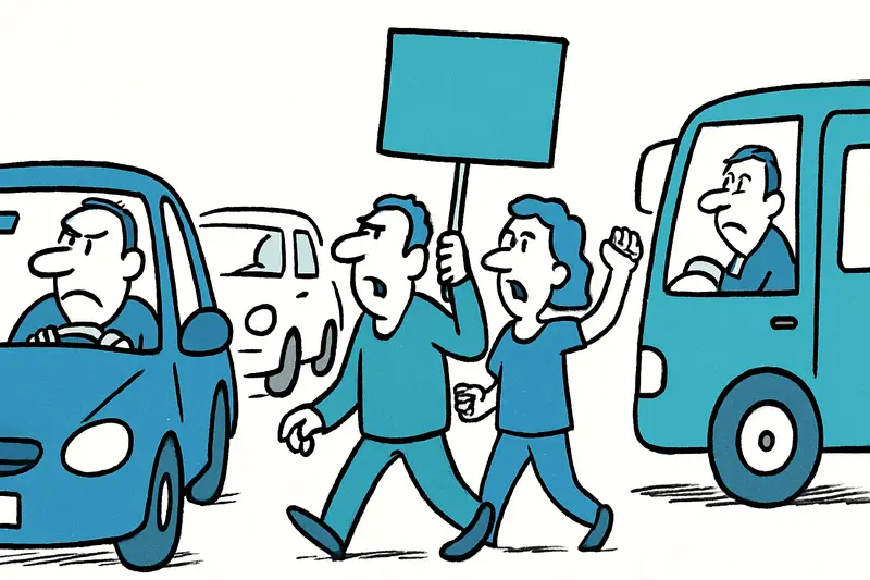 Umleitungen in Palma: Demo der Selbstständigen stört Innenstadtverkehr