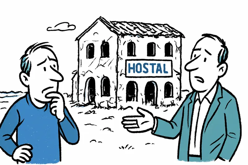 Ruine in Alcúdia: Verfallenes Hostal an der Küste – Wer handelt?