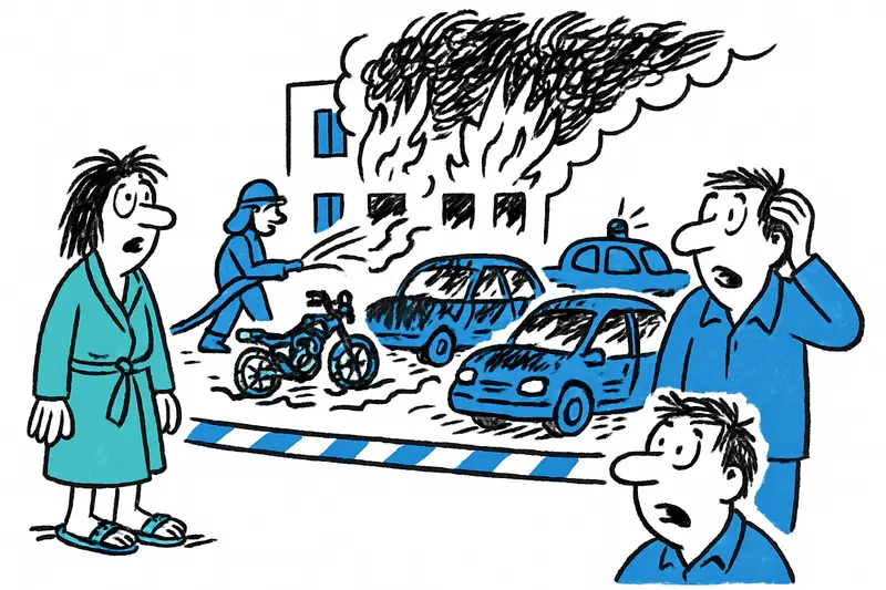 Vermutete Brandstiftung: Acht Fahrzeuge in Llucmajor ausgebrannt