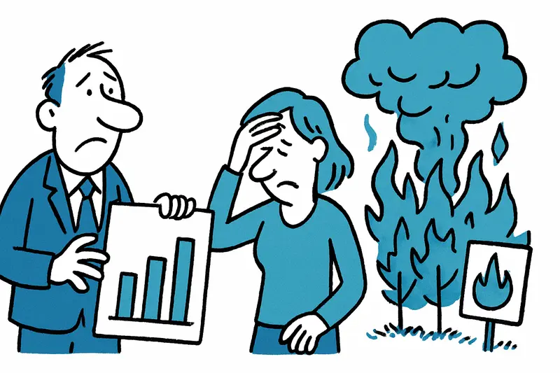 Gráfico 'Balance incendios 2025' con 82 incendios y 17 ha quemadas en Mallorca
