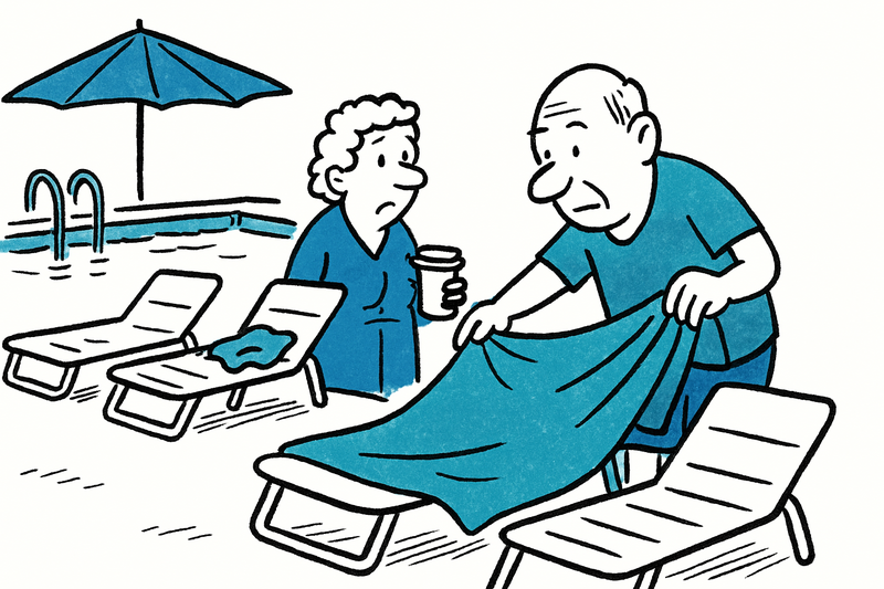 Warum Urlauber morgens Handtücher auf Poolliegen legen — eine Psychologin erklärt es