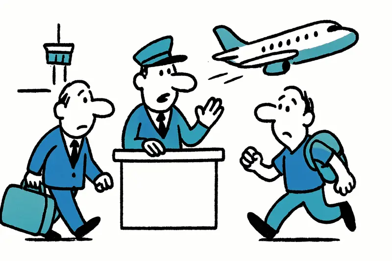 Passengers with luggage at Weeze Airport boarding a low-cost flight to Palma in winter