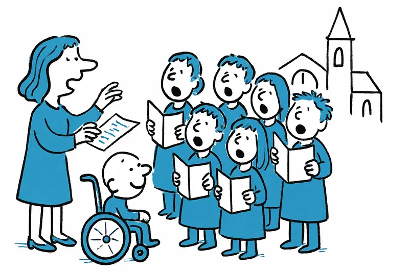 Sonidos navideños en Santa Eulàlia: coro infantil canta para niños con enfermedades raras