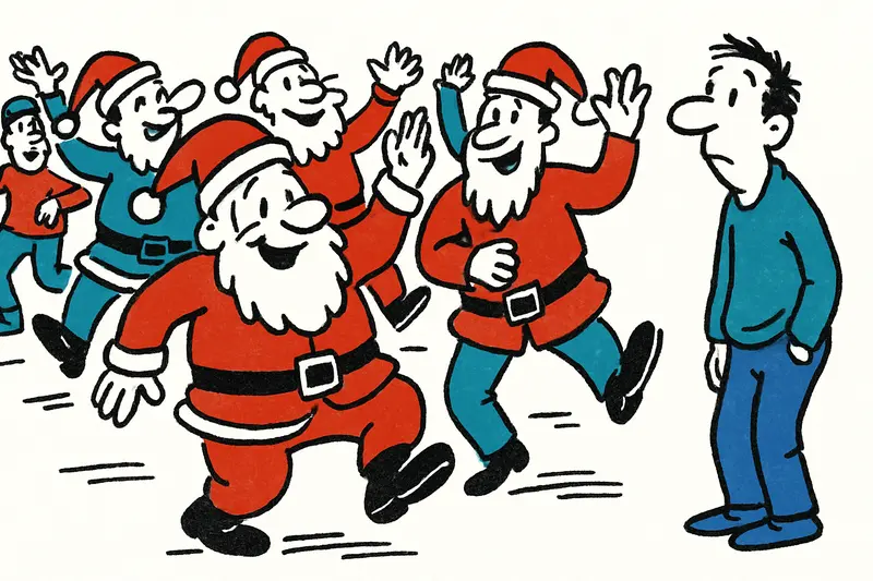 Weihnachtsmänner‑Tanz in Palma: Offenes Mitmach‑Event am Passeig del Born