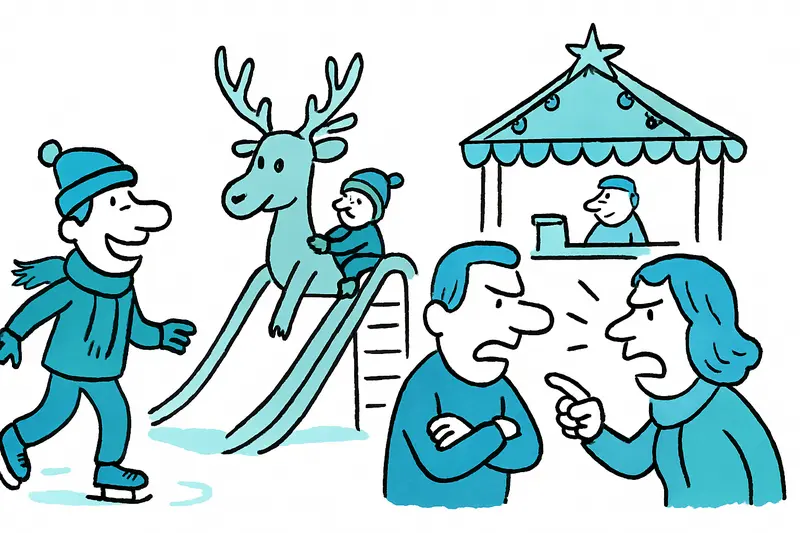 Christmas Market in Sa Feixina: Ice Rink, Reindeer Slide and Noise Dispute