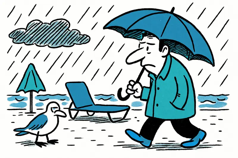 Wetter in Alcúdia am 30. September 2025: Regen bleibt Begleiter des Tages