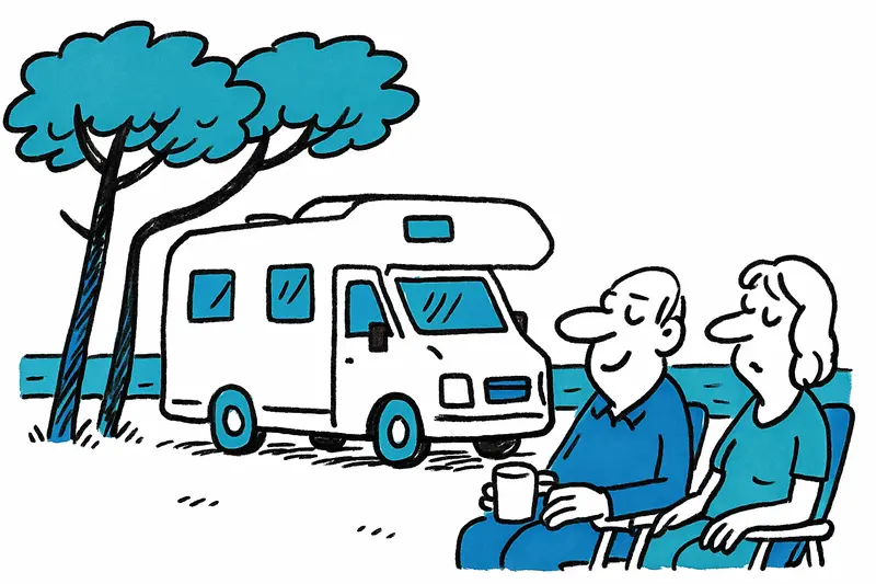 Erster Wohnmobil-Stellplatz in Son Serra de Marina: Ruhe, Kiefern und Meeresrauschen