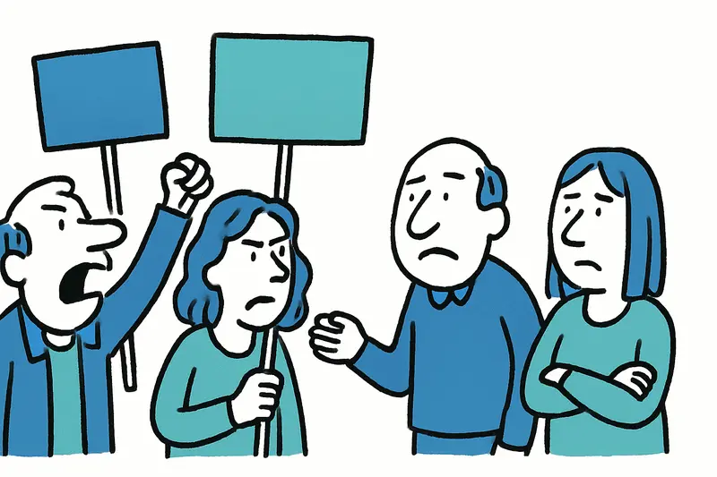 Demonstration auf Palmas Rathausplatz: PAH-Aktivisten protestieren gegen geplante Räumungen im Son‑Bordoy‑Projekt.