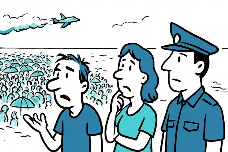 8000 personas en Santa Ponsa: ¿Quién piensa en seguridad, tráfico y medio ambiente en los espectáculos celestiales de Mallorca?