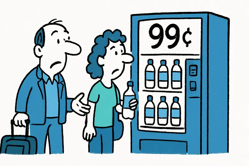 Nur 99 Cent am Flughafen Palma: Wo Sie günstiges Wasser finden
