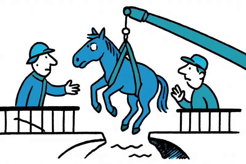 Rescate vespertino en Sóller: caballo rescatado de un puente