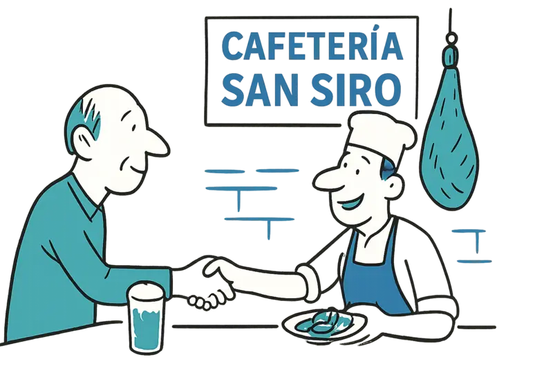 Cafetería San Siro: desde 1966 un punto de encuentro en la Schinkenstraße