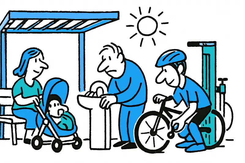 Cala Millor against the heat: promenade gets shade, drinking fountains and bicycle repair stations