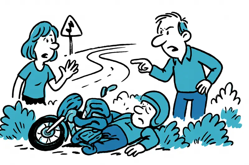 Serious Motorcycle Crash on MA-6014 near Cap Blanc: Who's Liable, Who Acts?
