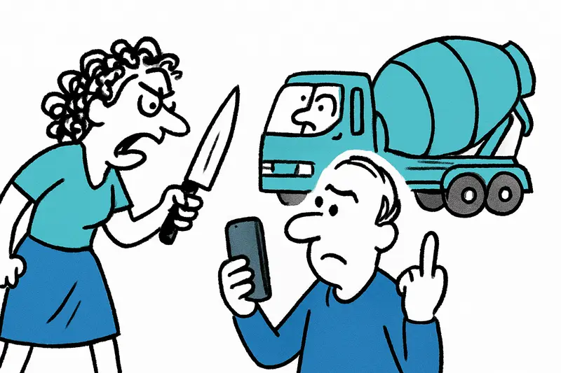 Galilea: Knife, Middle Finger and Concrete Mixer — How Can Noise Escalate Like This?