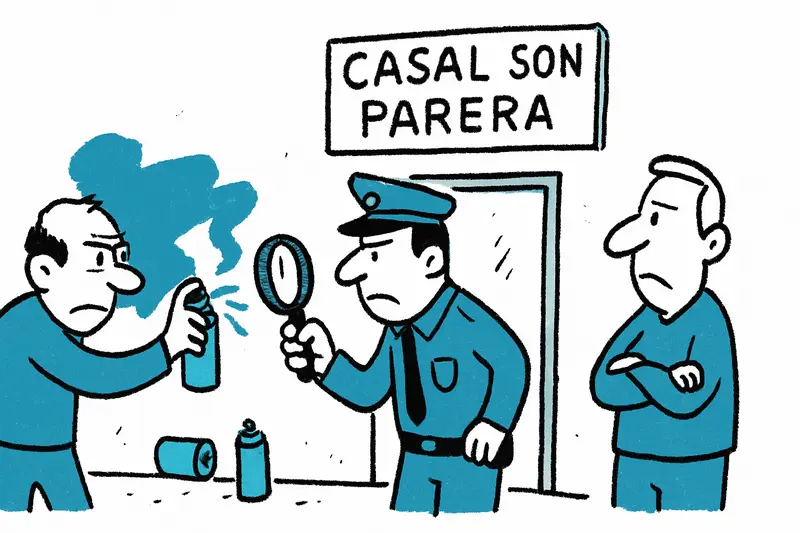 Graffiti in Es Molinar: Wer hängt am Casal Son Parera die Sprühdosen ab?