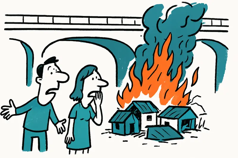 Major fire under the bridge at Son Gotleu: Why the settlement by the Ma-20 repeatedly becomes a danger