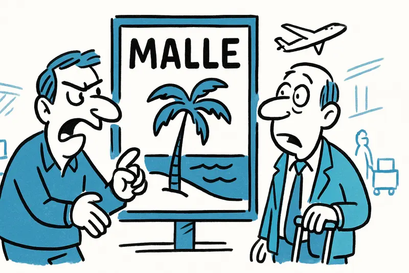 Kontroverse am Flughafen: Was das „Malle“-Plakat über Werbung und Respekt verrät