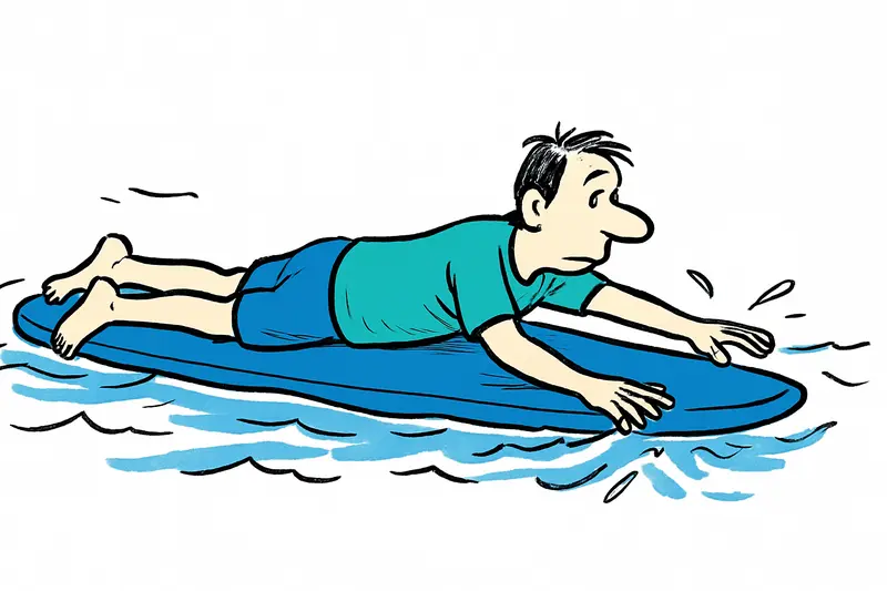 Acostado en lugar de estar: cómo el prone‑paddling conquista las aguas de Mallorca