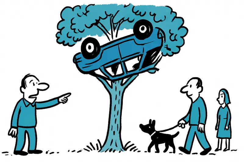 Why was the rental car hanging in the pine tree? A look at safety, responsibility and everyday life at Mirador Na Burguesa
