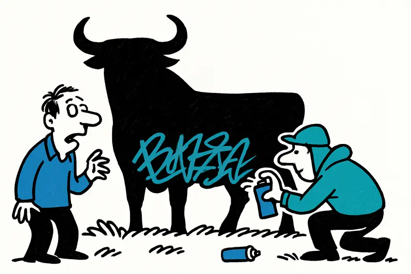 Wieder angegriffen: Mallorcas einziger Osborne‑Stier mit Graffiti beschmiert