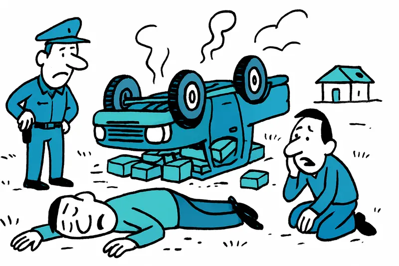 Pick-up overturns near Muro: One death, many questions