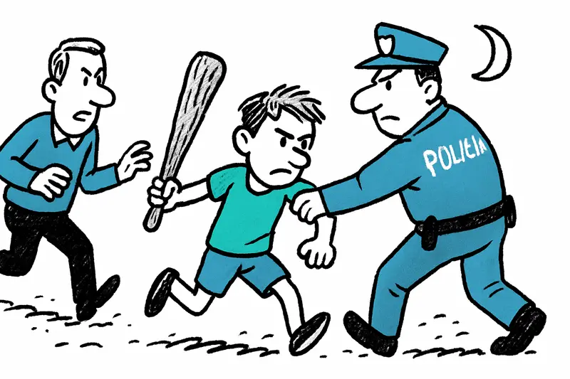 Nighttime Threat at Playa de Palma: Minor Arrested with a Club