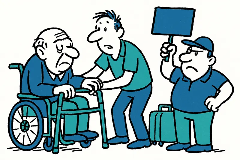 Cuando faltan los ayudantes: empleados PMR en el aeropuerto amenazan con huelga