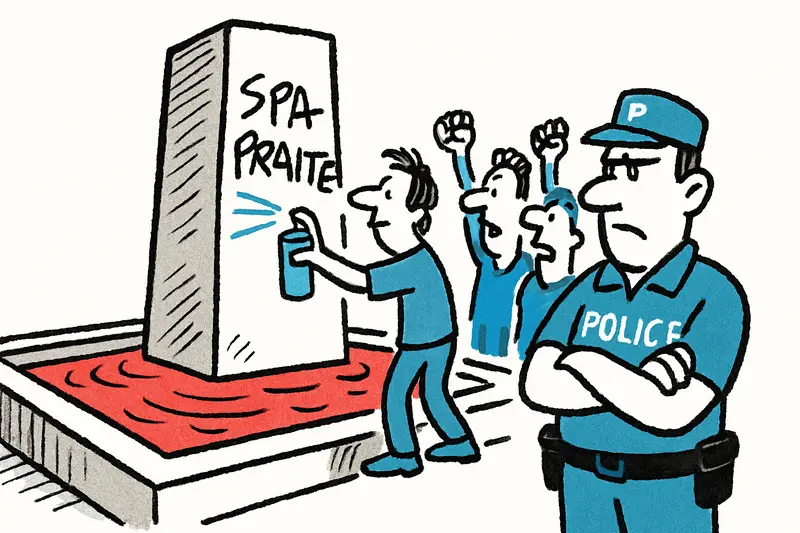Rotes Wasser, aufgesprayte Worte: Sa Feixina als Brennpunkt in Palma